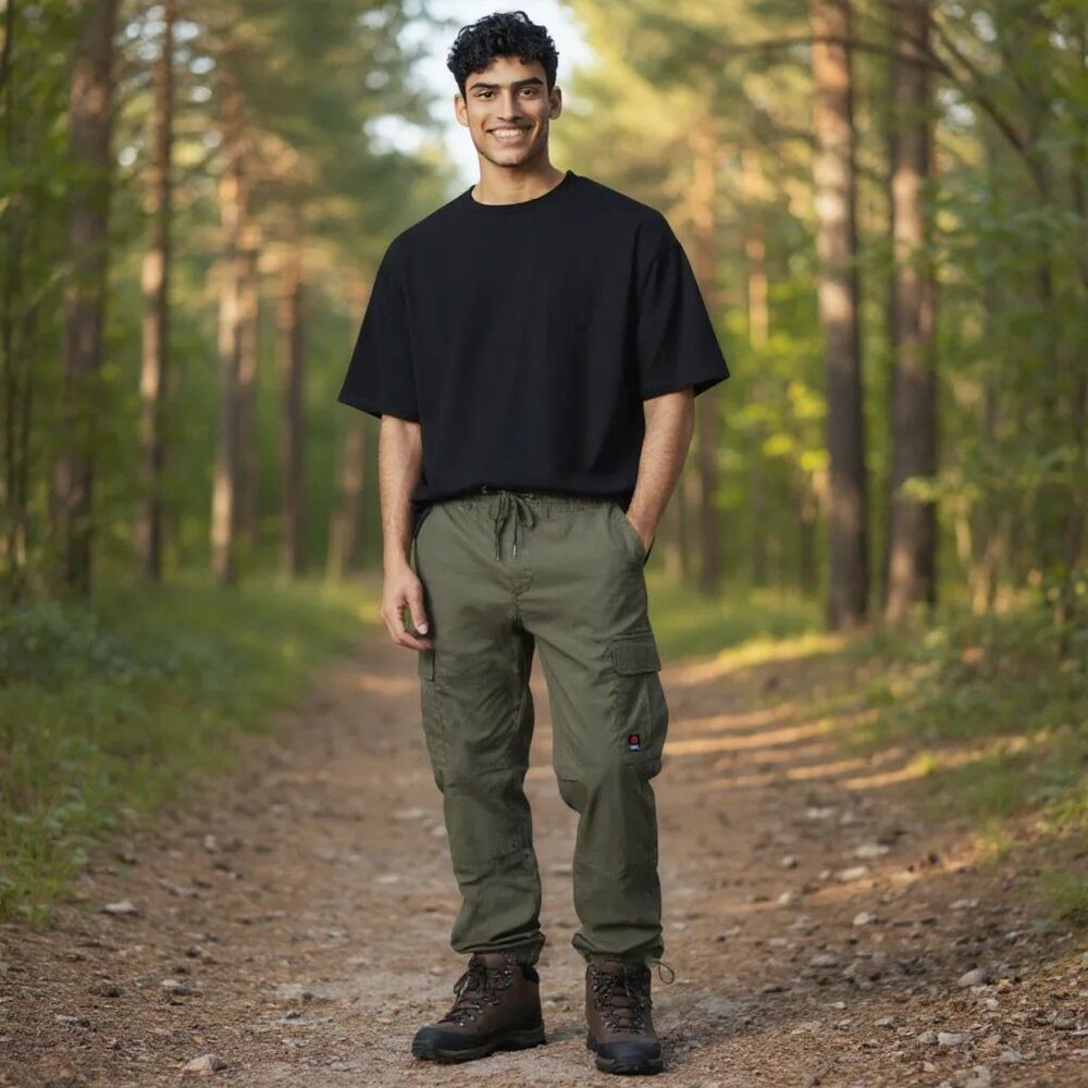 SUISSE SPORT Men’s Cargo  Hiking Pants Size XL Khaki 36x32